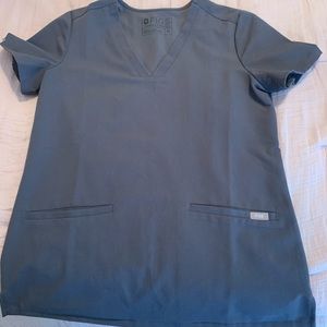 Figs charcoal XS casma 3 pocket scrub top